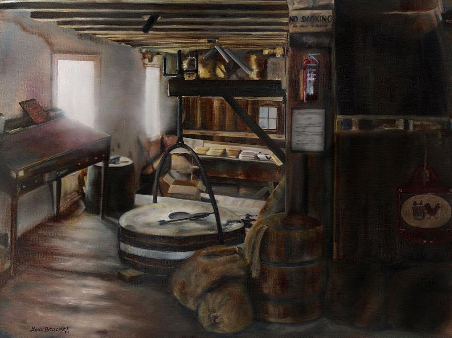 Inside the Flour Mill Painting by Lori Brackett