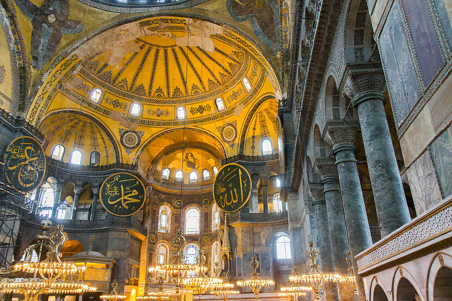 Inside The Hagia Sophia Istanbul Photograph by For Ninety One Days.