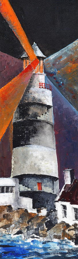 Inside the Hook lighthouse Painting by Val Byrne