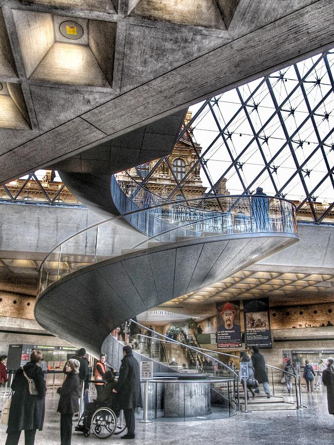 Inside The Louvre Museum in Paris Photograph by Marianna Mills