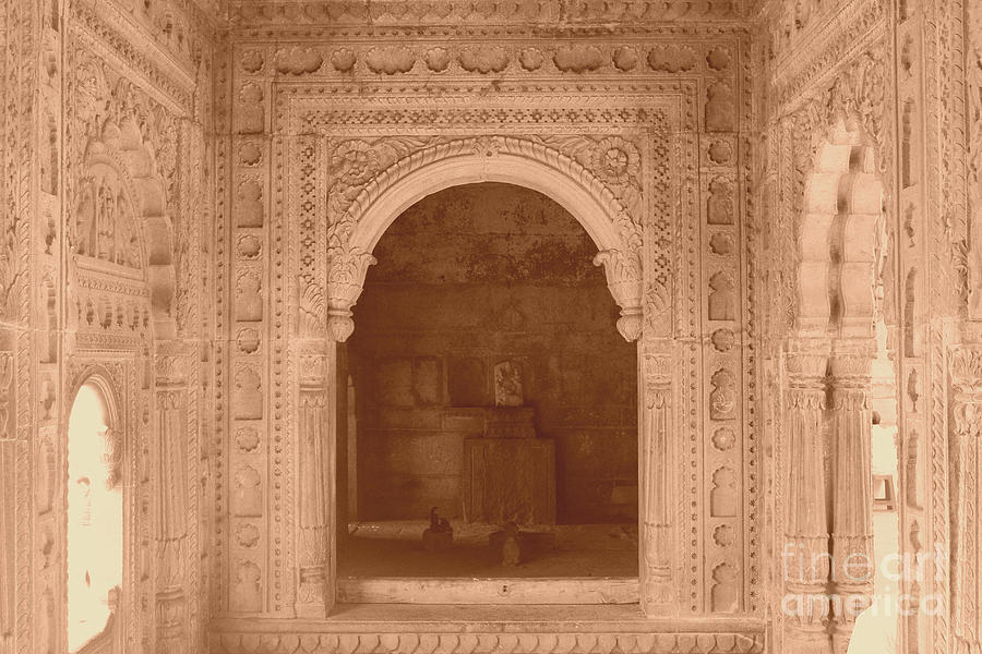 Pillars Photograph - Inside the Palace I by Four Hands Art