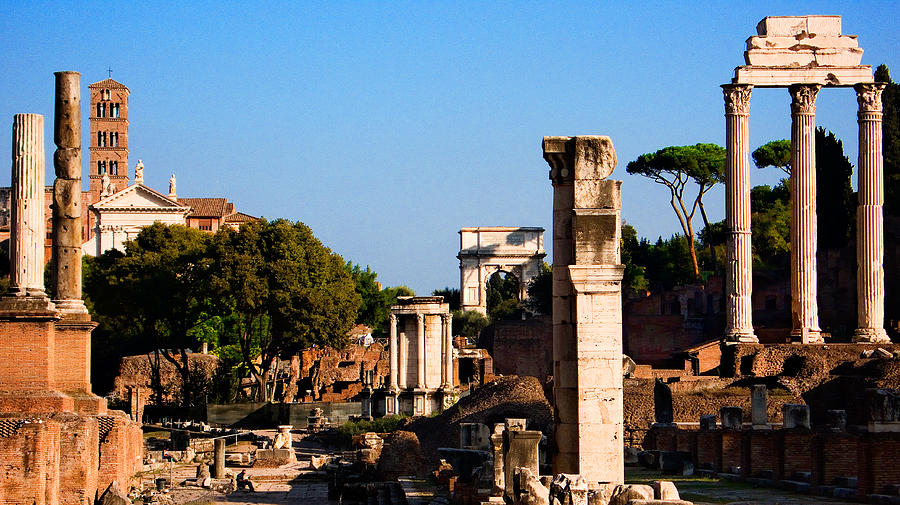 Inside the Roman Forum Photograph by Weston Westmoreland
