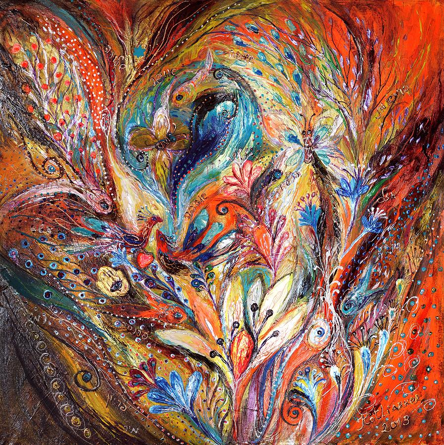 Abstract Painting - Inside the vortex of the premonitions by Elena Kotliarker