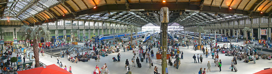Transportation Photograph - Inside Train Station, Nice, France by Panoramic Images