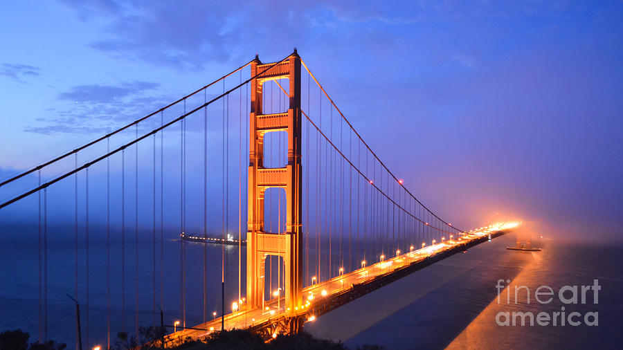 Golden Gate Bridge Photograph - The Golden Gate Bridge by Along The Trail