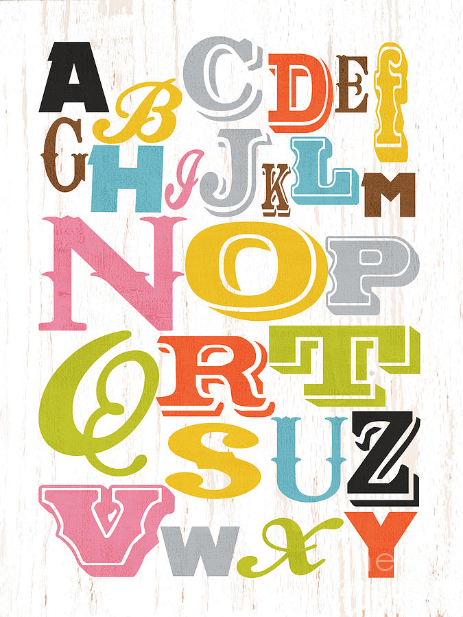 Inspirational Art - Alphabet. Digital Art by Joy House Studio - Pixels