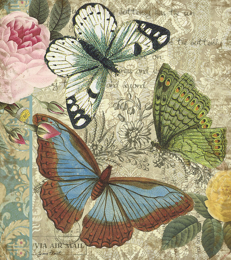Inspirational Butterflies Digital Art by Jean Plout