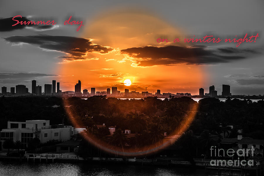 Inspirational--Summer Day on a Winters Night Photograph by Rene Triay FineArt Photos