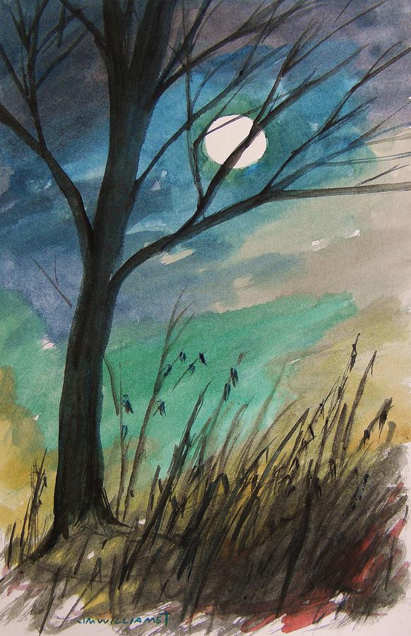 Inspired by the Moon Last Evening Painting by John Williams