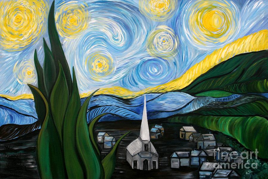 Inspired By Van Goghs Starry Night Painting by Aimee Vance