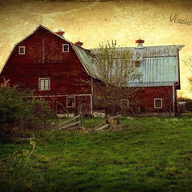 Barn Photograph - #instagram #barns #dailyshot #texture by Visions Photography by LisaMarie