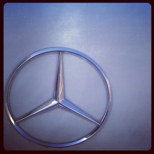 Instagram Photo Mercedes star Photograph by Gunter Nezhoda