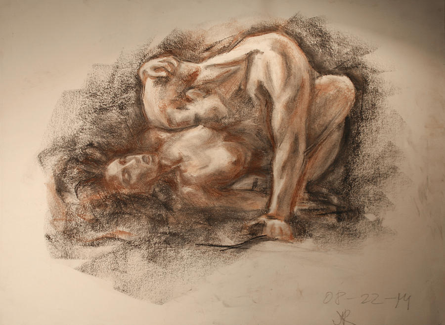 Nude Painting - Instinct by Aelita Arts