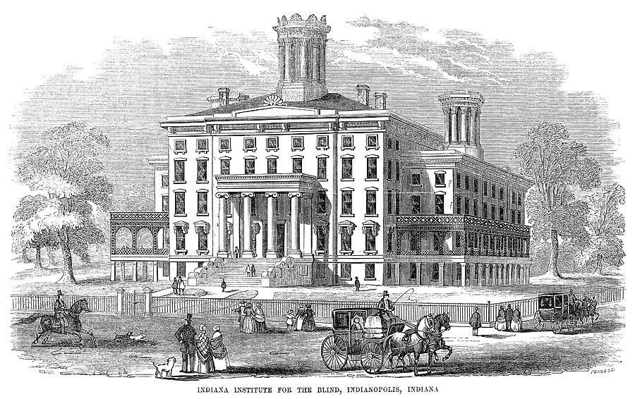 Institute For Blind, 1854 Painting by Granger