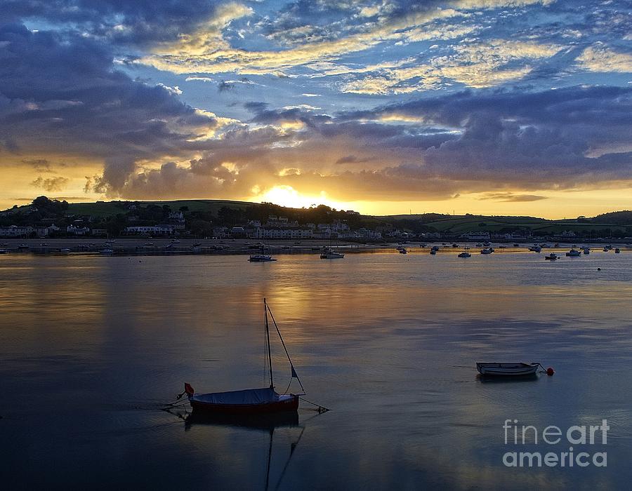 Boat Photograph - Instow Sunrise by Pete Moyes
