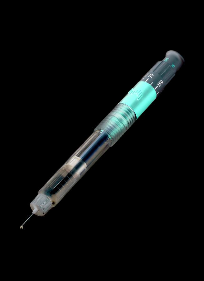 Pen Photograph - Insulin Pen by Science Photo Library