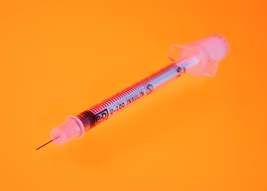 Insulin Syringe Photograph by Mark Sykes/science Photo Library