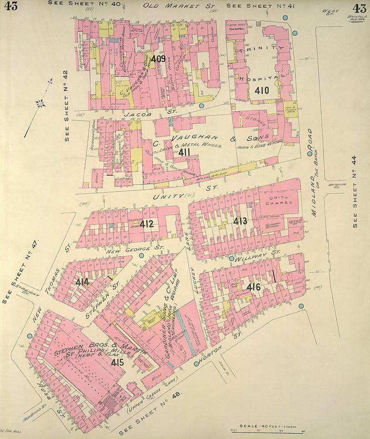 Insurance Plan Of Bristol Photograph by British Library