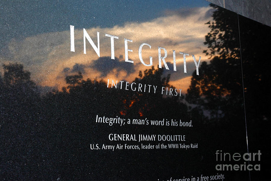 Integrity A Mans Word Is His Bond Photograph by James Brunker