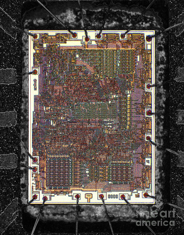 Intel 8008 - Exposed Photograph by Steve Emery