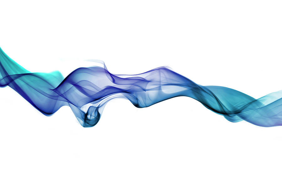 Intensely Coloured Blue Smoke by Anthony Bradshaw