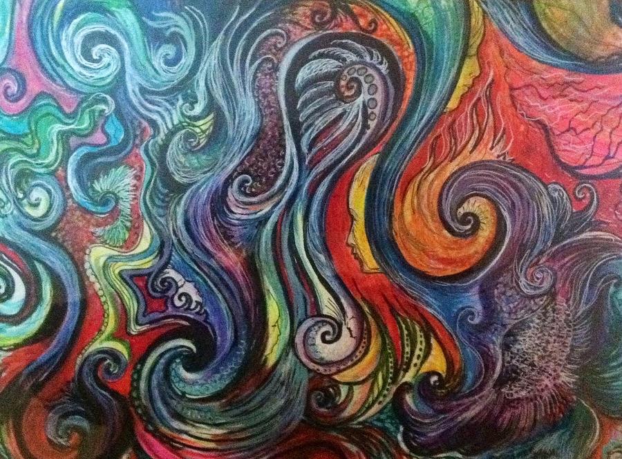 Multicolored Painting - Intensity by Suzanne Stratton