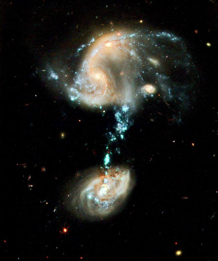 Interacting Galaxies Arp 194 Photograph by Nasa/esa/hubble Heritage Team (stsci/aura)/science Photo Library