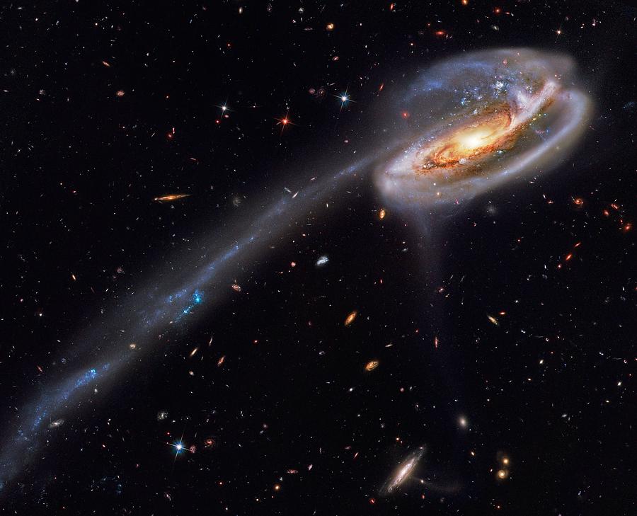 Space Painting - Interacting Galaxies by Celestial Images