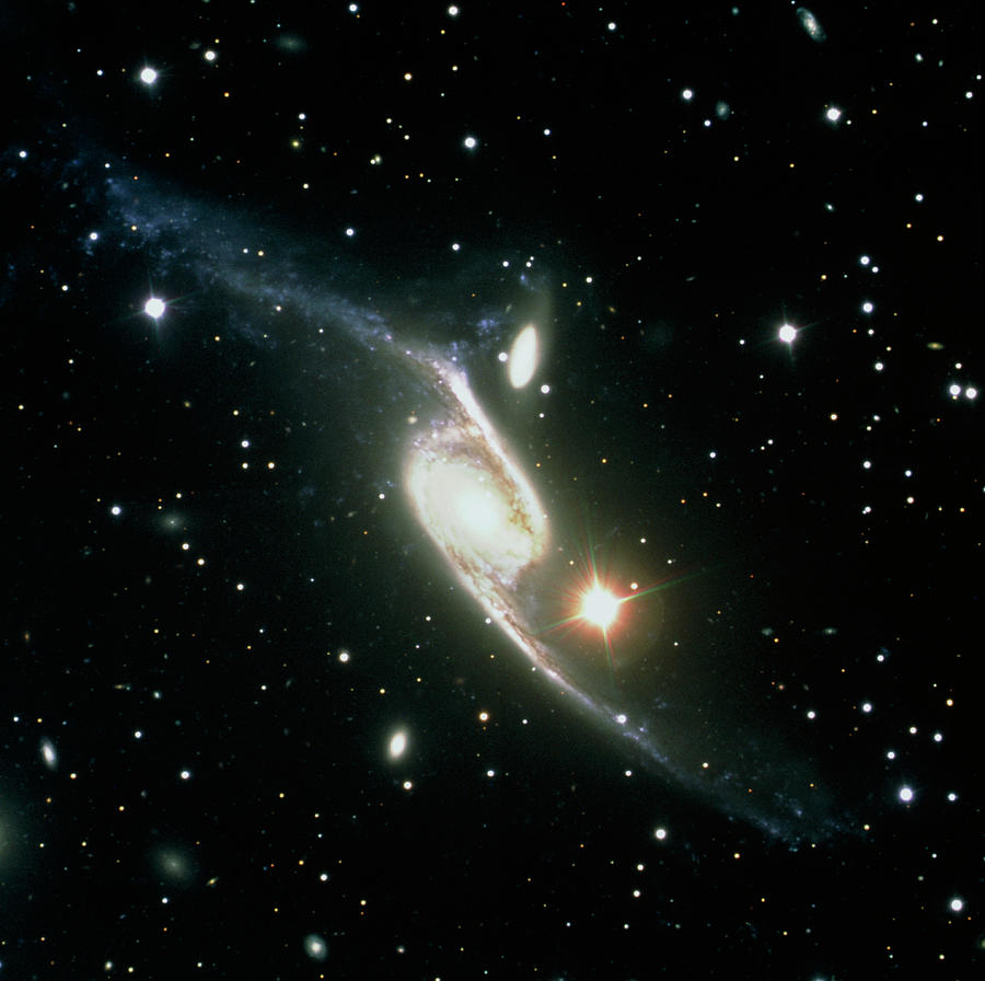 Astrophysics Photograph - Interacting Galaxies by European Southern Observatory / Science Photo Library