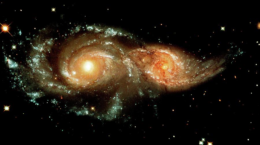 Astrophysics Photograph - Interacting Galaxies by Nasaesastscihubble Heritage Team