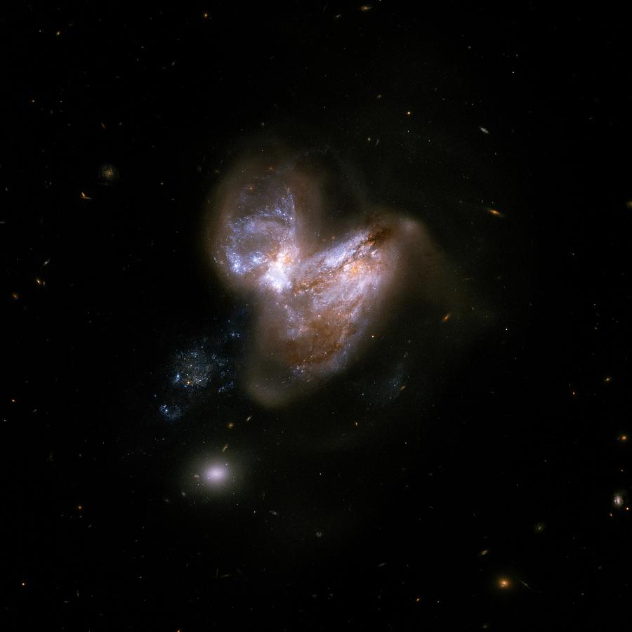 Interacting Galaxies Ngc 3690 And Ic 694 Photograph by Stsci/aura/hubble Collaboration/a. Evans (university Of Virginia, Charlottesville;nrao;stony Brook University)/nasa/ Science Photo Library