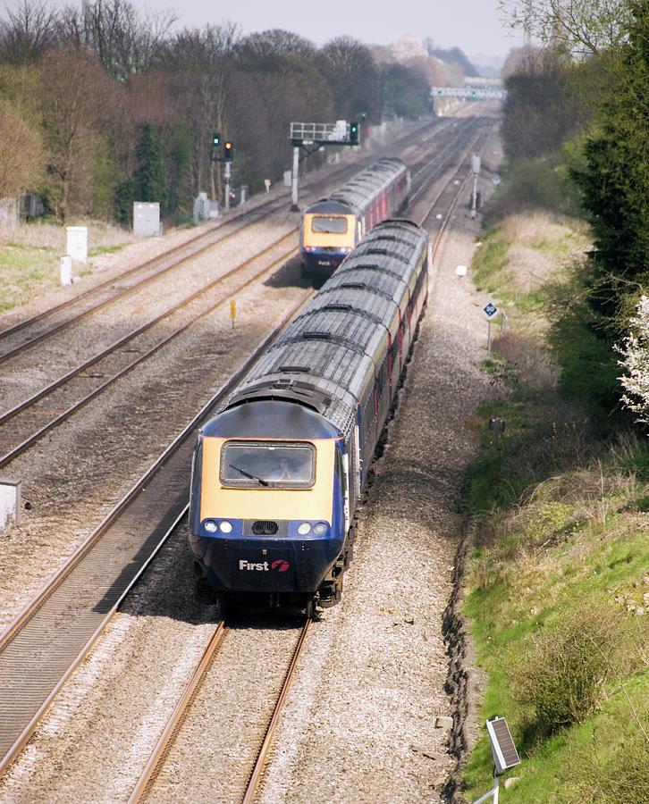 Intercity Trains Photograph by Trl Ltd./science Photo Library