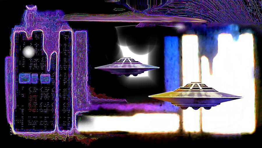 Interdimensional  Stargate Painting by Hartmut Jager