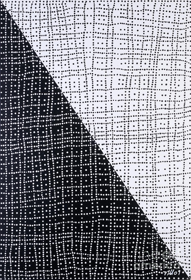 Black & White Painting - Intergraded Crossroads by Trevor Todd Black & White Painting - Intergraded Crossroads by Trevor Todd
