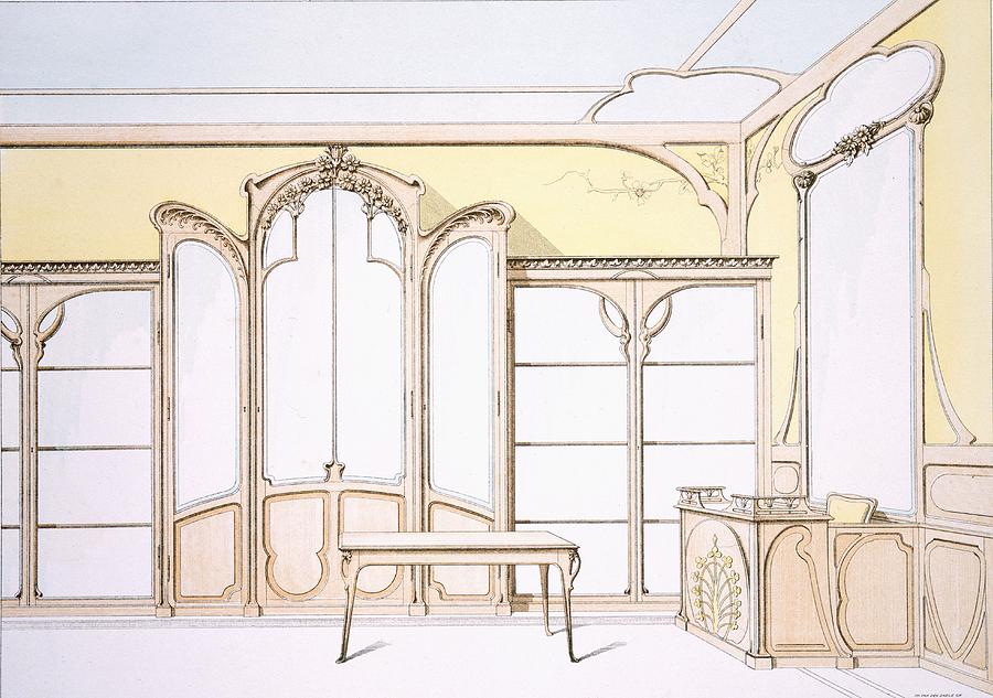 shop interior drawing