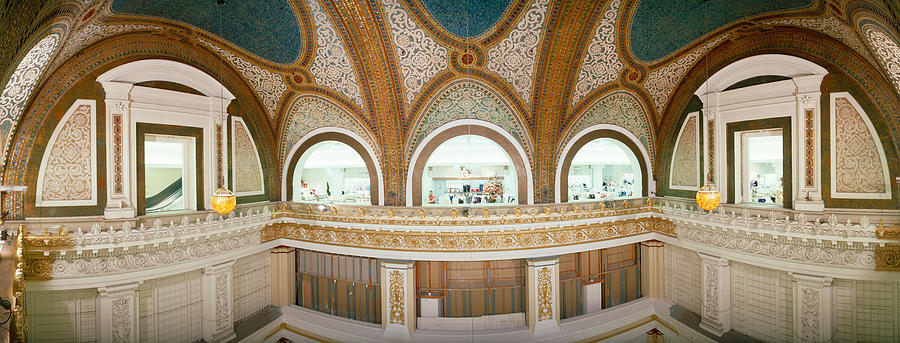 Interior Detail Of Tiffany Dome Photograph by Panoramic Images