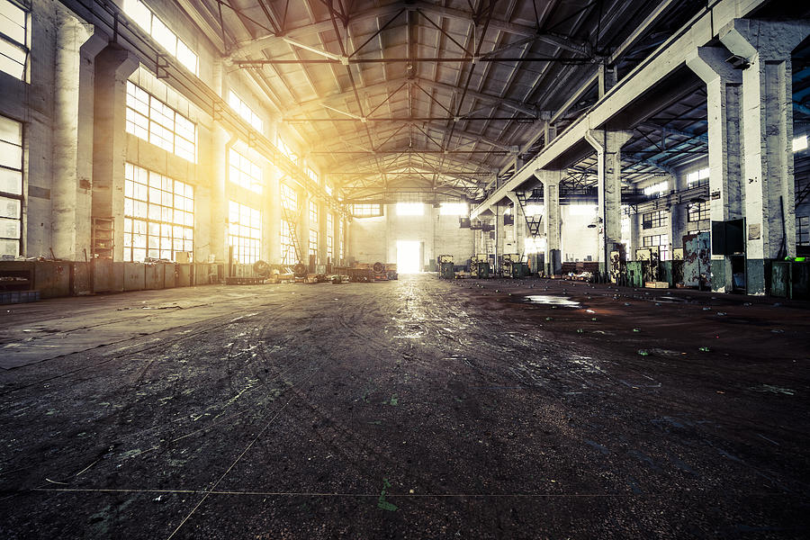 Interior of a Abandoned Factory Photograph by Chinaface
