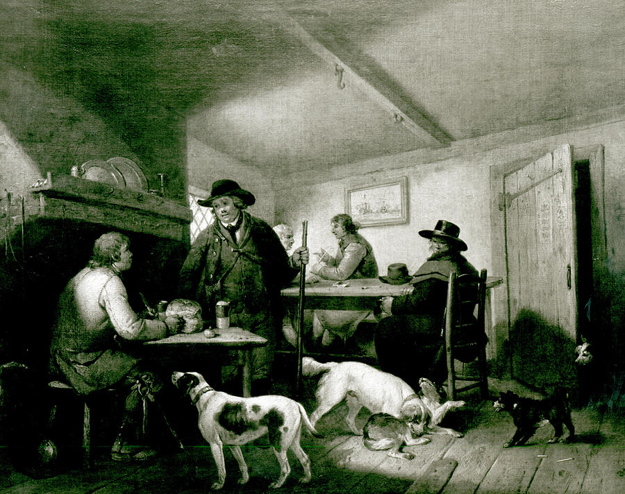 George Morland Painting - Interior Of A Country Inn by George Morland