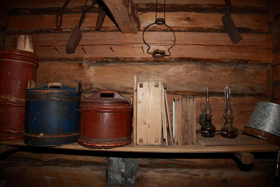 Interior of an old cabin Photograph by Ulrich Kunst And Bettina Scheidulin