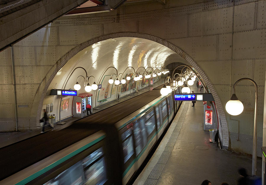 Interior Of Cite Metro Station Photograph by Allan Baxter