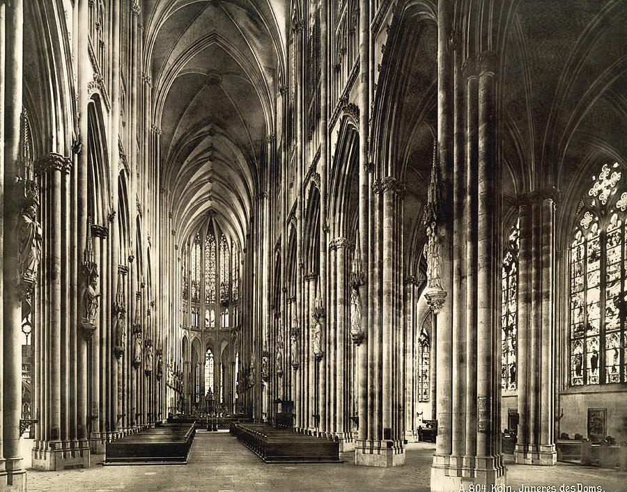 Interior Of Cologne Cathedral Photograph by Underwood Archives