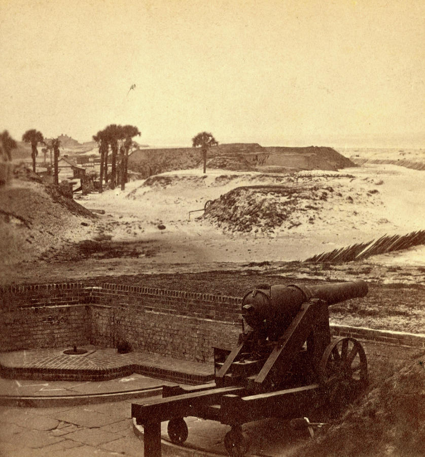 Interior Photograph - Interior Of Fort Moultrie by Litz Collection
