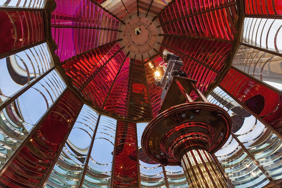 Interior Of Fresnel Lens In Umpqua Lighthouse Photograph by Bryan Mullennix