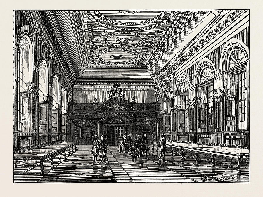 Interior Of Stationers Hall 1876 London Drawing by English School ...