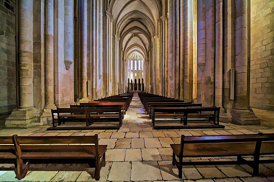 Interior of the Monastery da Batalha Photograph by David Letts