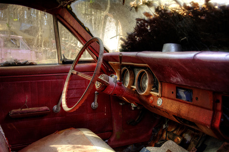 Car Photograph - Interior Of The Past by Greg and Chrystal Mimbs