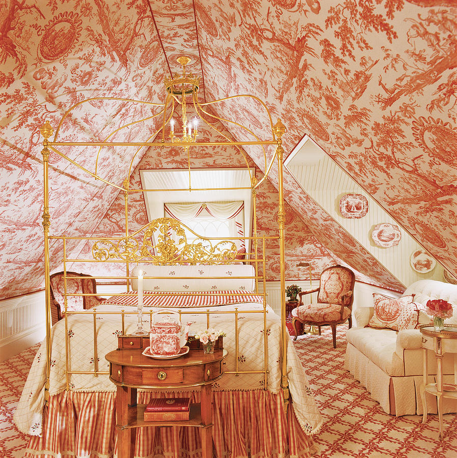 Interior Of Vintage Bedroom Photograph by Durston Saylor