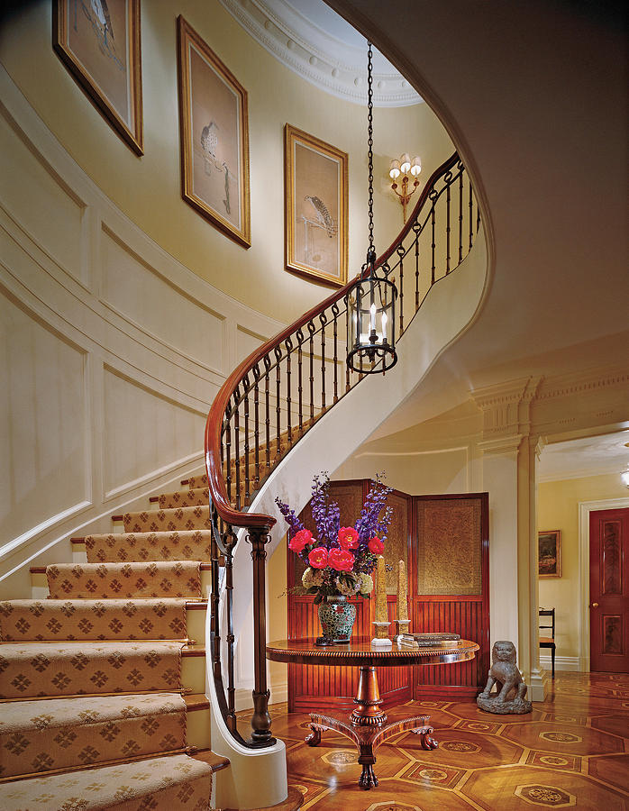 Interior View Home With Staircase Photograph by Durston Saylor