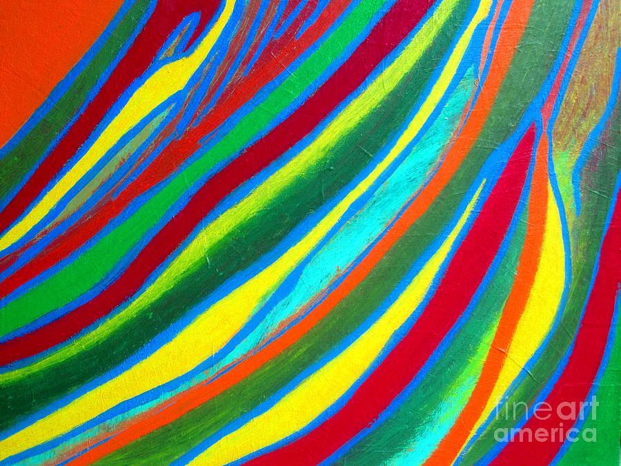 Interior Decoration Painting - Interior Wave Olympic by Eunice Broderick