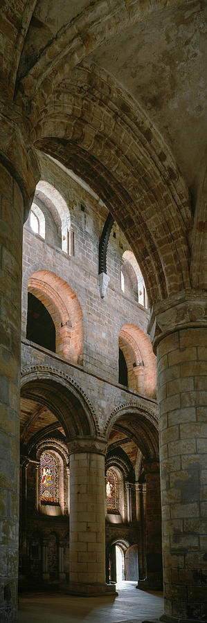 Architecture Photograph - Interiors Of An Abbey, Dunfermline by Panoramic Images